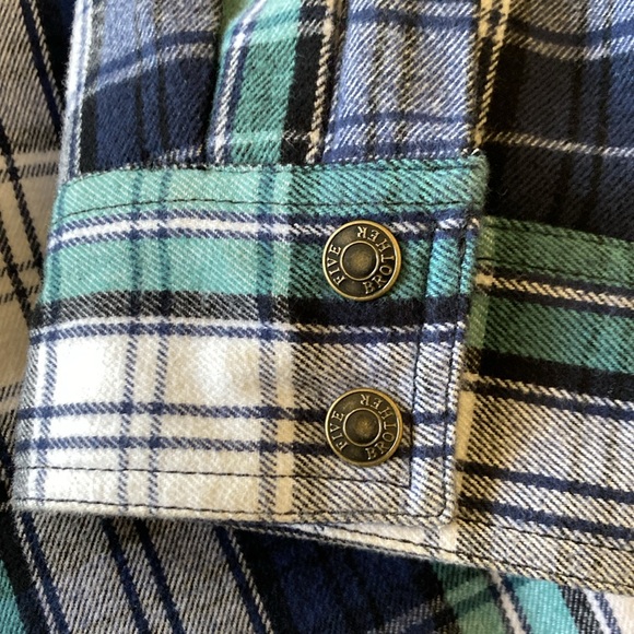 FiveBrothers Plaid Quilted Men's Shacket, XL TALL - Picture 4 of 8